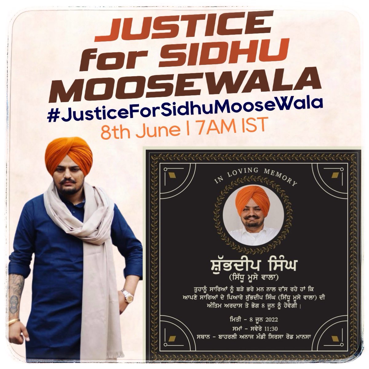 Bhupind86723444's tweet photo. We want justice @BhagwantMann 
#JusticeForSidhuMooseWala https://t.co/B6PskBsL99