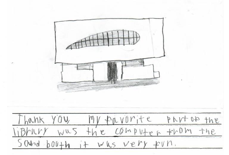 RivLibrary's tweet photo. Rustic Lane Elementary sent the Main Library lovely thank you notes after their school tour...the popularity of the Innovation Center was almost universal! We especially love the drawing of Main Library!

#RivLibrary https://t.co/IkN4h0r8vO