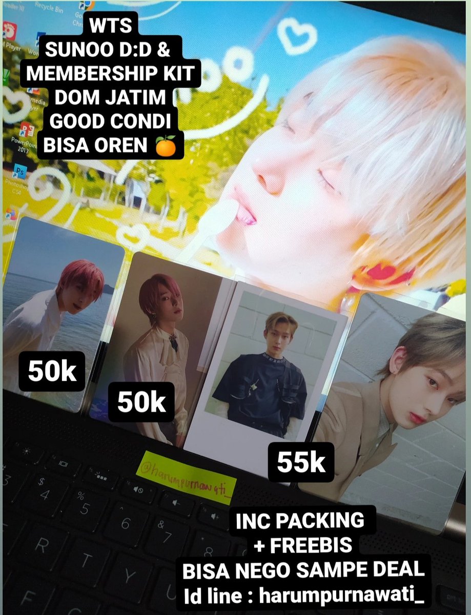Haruharu5500's tweet photo. Bantu RT Engene
Halo... Mungkin kalian ada yang nyari PC sunoo boleh DM aku ya, in rush banget, tapi boleh keep event 25.6 
Dom Jatim
#ENGENE #SUNOO #sunoopc #wts #wtssunoo #enhypen https://t.co/qV9nuOkpnR