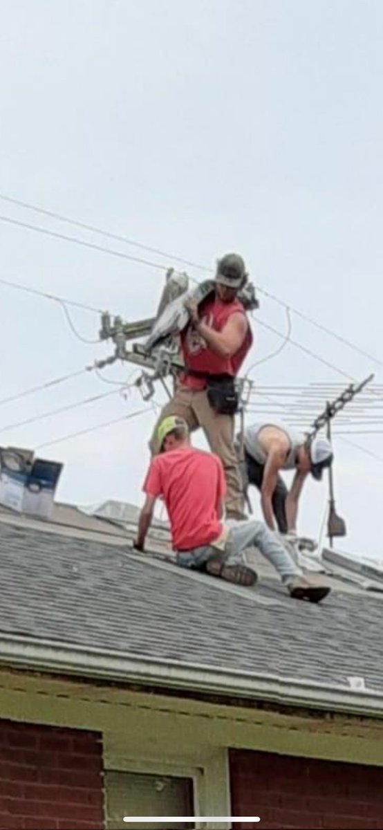 ForbushFB's tweet photo. Proud of our Forbuah Falcon Football players giving back to their community during Impact Yadkin this week! Roofing, painting, building, and even beautifying our own campus at FHS. Great week of service. Many more working than the few shown here! https://t.co/6Krl4mRJ8e