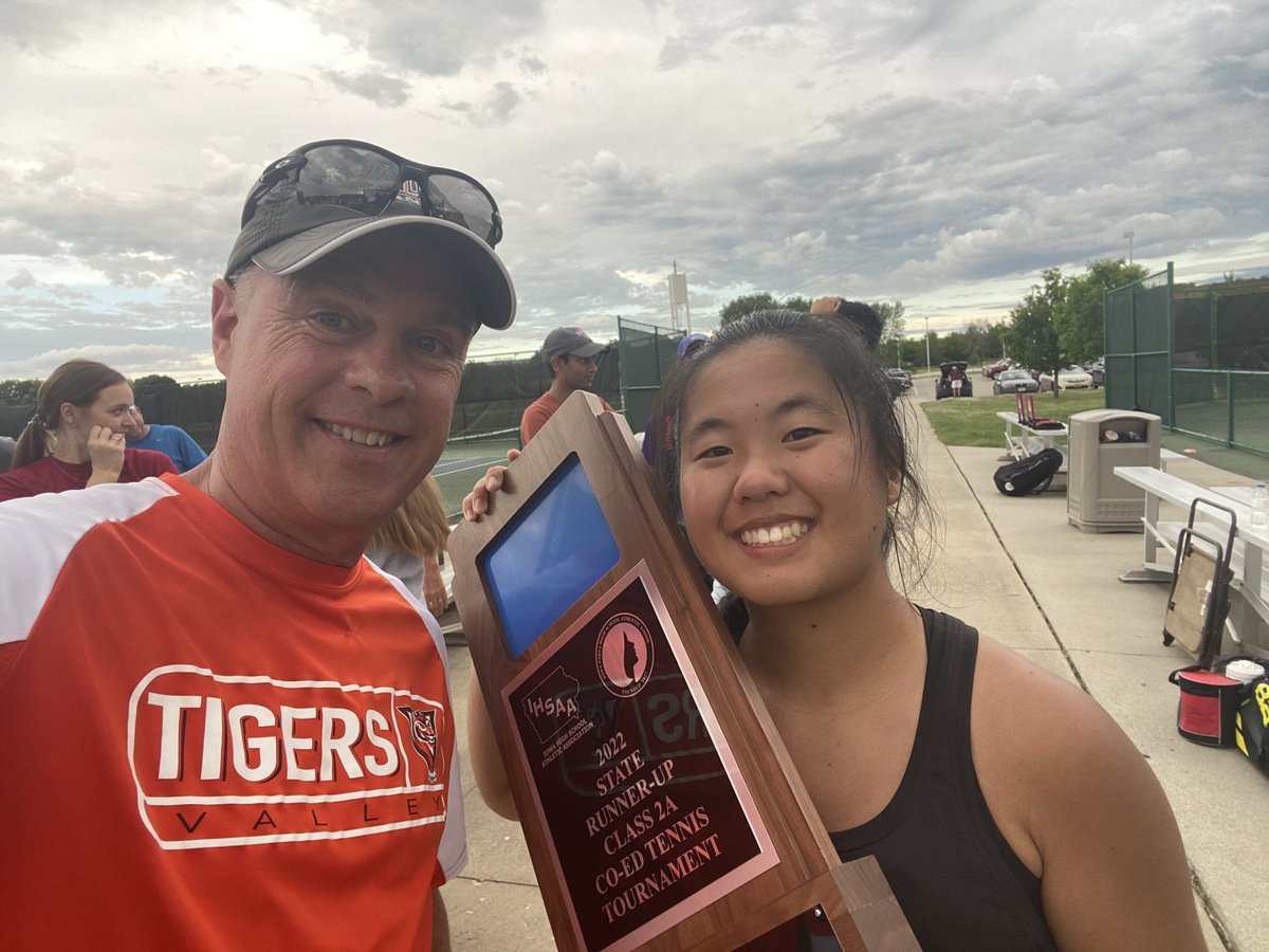 Congratulations to Claire Gu and Cameron Johnson for placing 2nd in the coed state tournament today. 46 teams played! ⁦<a href="/vhstigers/">Valley High School Athletics and Activities</a>⁩