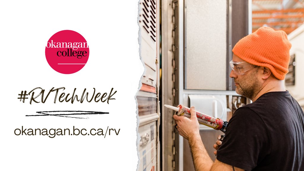 tradesOC's tweet photo. With #RVTechWeek coming to an end, you may be left thinking... "What's next?"
Check out the 31-week RV Service Technician program starts on September 6 at Okanagan College's Kelowna campus. Apply online now!
Space is limited this year. https://t.co/Ouu67zfeo4 https://t.co/Fj3T7LOiYQ