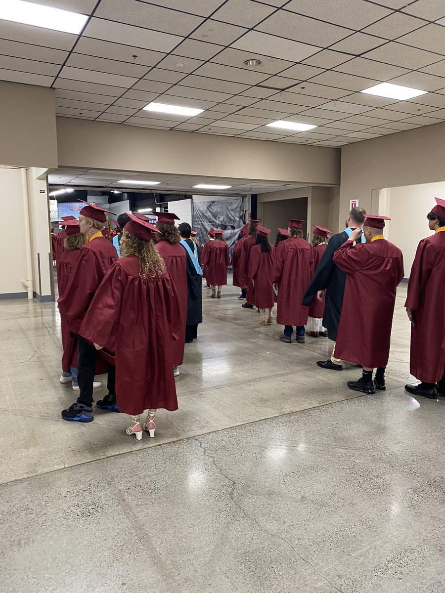 Here we go! WRHS graduation underway!