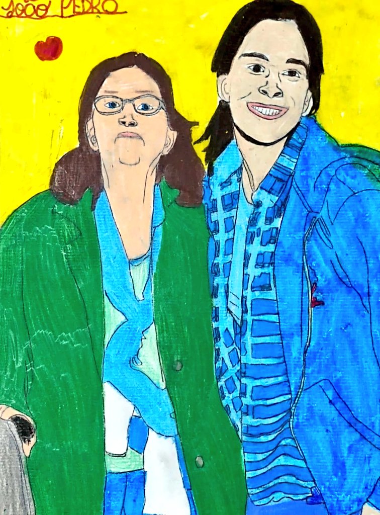 JoaoEnsina's tweet photo. I made this drawing for @SarahKSilverman as a souvenir of her mother Beth Ann O'Hara to make her very happy and emotional 💖 I'm João Pedro a autistic artist Brazilian I love to bring love and make People day much happier for art please share and follow me https://t.co/4EfOuKcKI9 https://t.co/59N58PAzfy