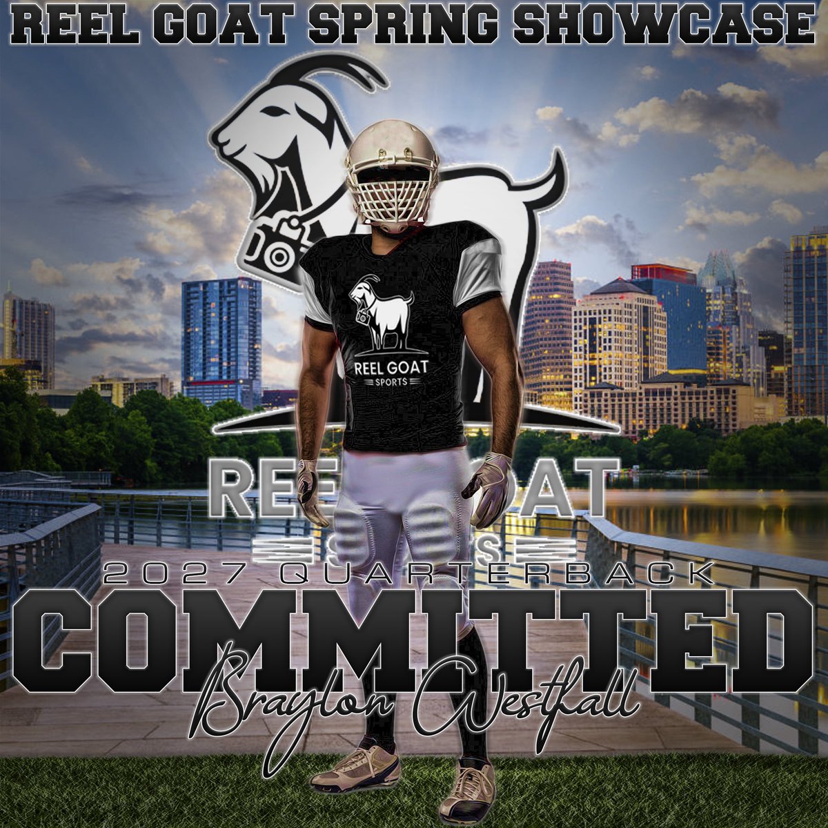 #AGTG I will be the only middle school kid attending this showcase. Excited to be 1 of 15 Quarterbacks to attend the biggest media exposure football showcase on June 24th! I will switch to receiver during 1 on 1’s! @reelgoatsports @GTEagleFootball