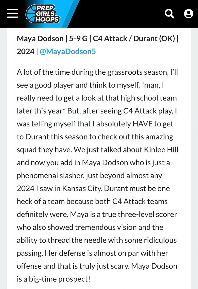 Big thanks to <a href="/JasonGreenBball/">Jason Green - PGH Oklahoma Scout</a> &amp; <a href="/PGHArkansas/">Prep Girls Hoops Arkansas</a> for the write up! Only the beginning!! 🐃