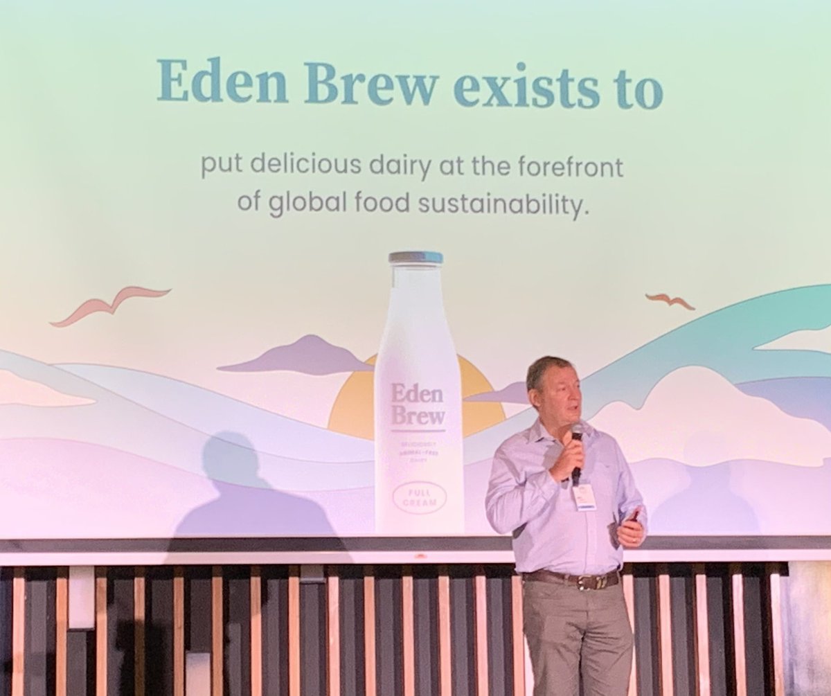 <a href="/EdenBrewDairy/">Eden Brew | Animal-Free Dairy 🌏🥛</a> CEO, <a href="/jim_fader/">Jim Fader | Eden Brew</a> putting delicious dairy at the forefront of global food sustainability at Future Food Asia 2022 in Singapore. #sustainability #agtech #precisionfermentation