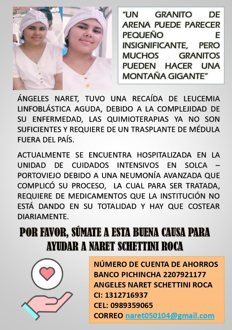 flacaguerrerog's tweet photo. Ayer se me acercó una chica con lágrimas en los ojos en el aeropuerto y me dijo: Mi hermana está muy enferma no se que más hacer. Me sentí en la obligación de pedirle los datos y ayudar. Si quieres hacer algo bueno por alguien hoy, aquí te dejo este link https://t.co/XbUENQsrzw https://t.co/8L87g3ZEgG