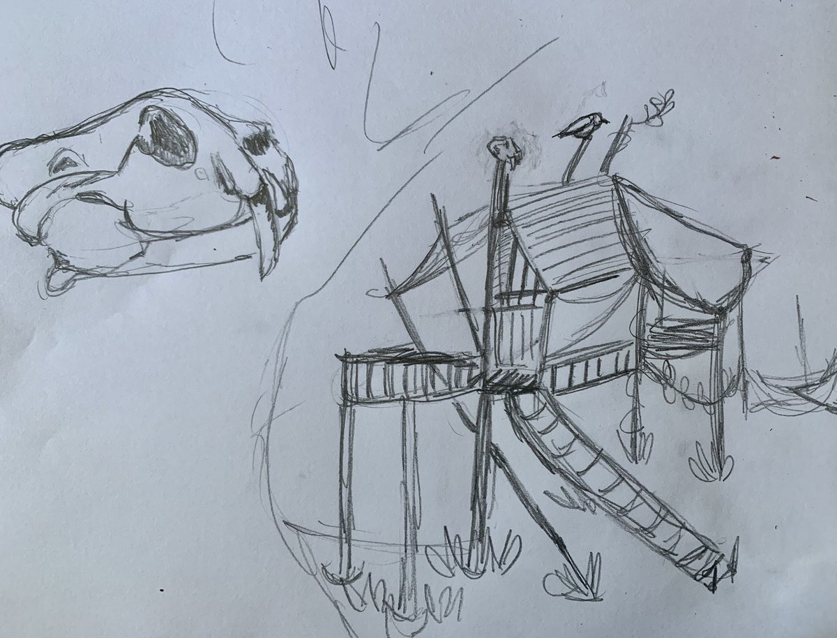 RichFloodDesign's tweet photo. So- it’s getting better initial sketch to current status #WIP #TTRPGs #drawingishard https://t.co/d5g7PPpIce