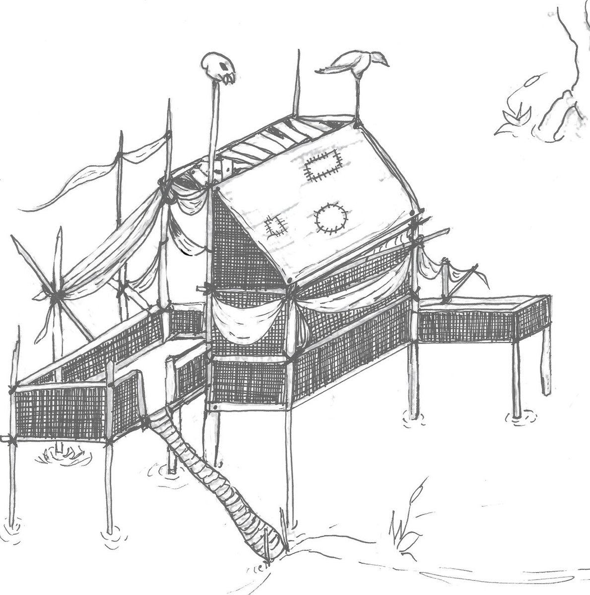 RichFloodDesign's tweet photo. So- it’s getting better initial sketch to current status #WIP #TTRPGs #drawingishard https://t.co/d5g7PPpIce