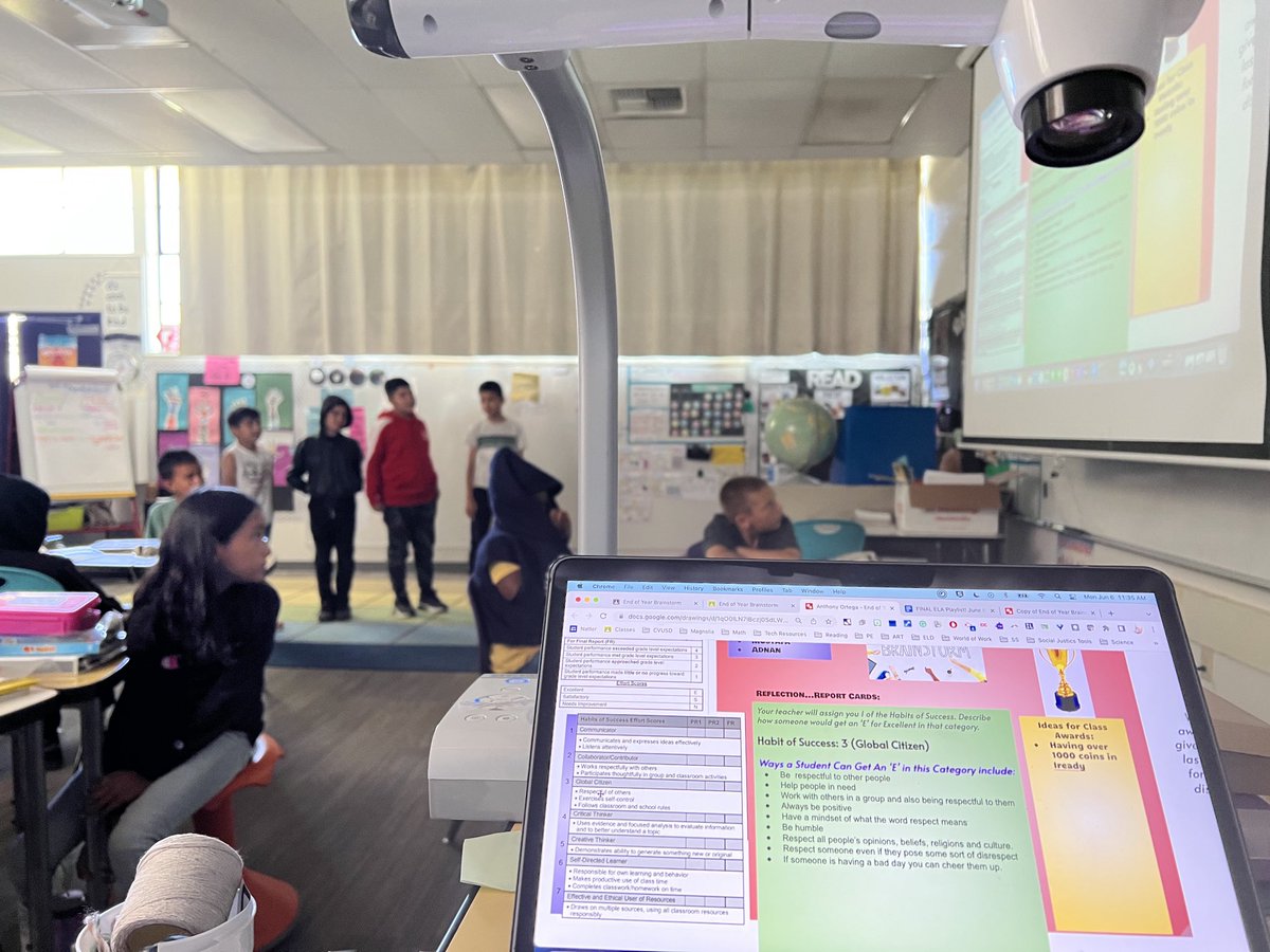 NatterMagnolia's tweet photo. Task: Define what a learner would do for the various Habits of Success that are on our progress reports. My 4th graders defined these better than I imagined and presented to their classmates. Do I have to give this group up next year?! ⁦@MagnoliaCVUSD⁩ https://t.co/dN7HDShgbQ