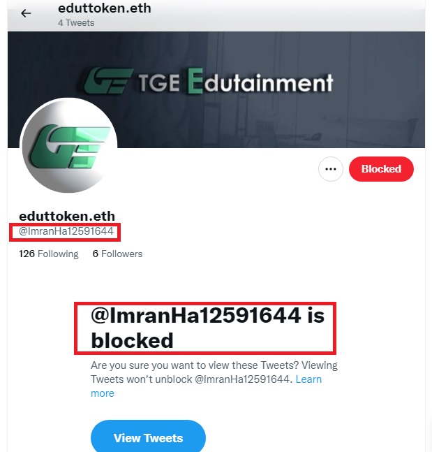 We are concerned about our patrons well being and don't want them to be scammed by imposters.

Letting off with a warning this one time.