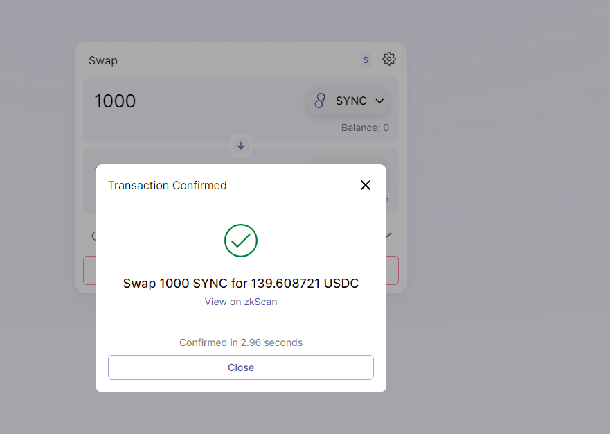 KayesMina's tweet photo. it seemed to me that the website was lagging a little.
Join discord: https://t.co/yiw8rkkCDS   #L222 #zkSync #Layer2 #ZKRollup #testnet #Ethereum #DeFi https://t.co/BHacTY5jj2