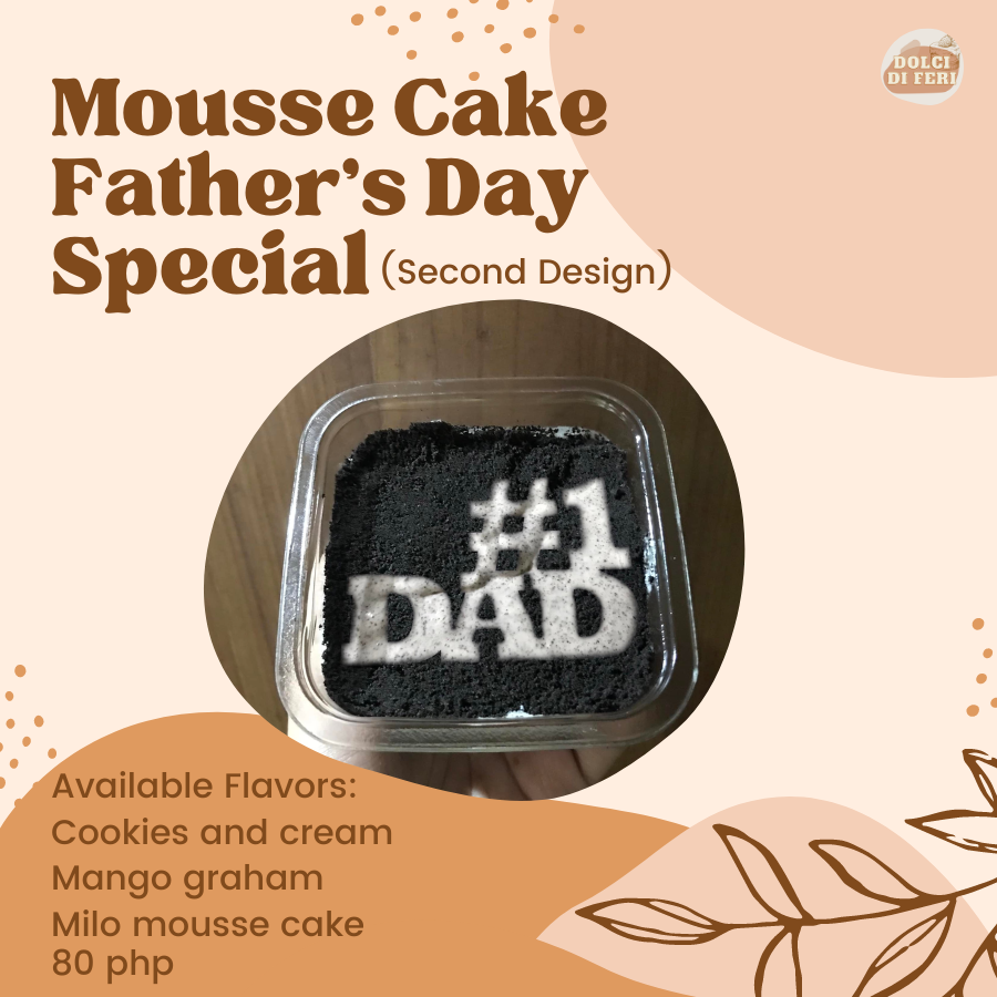 DolciFeri's tweet photo. ✨ Mango Graham and Mousse Cake Father's Day Special ✨

✨Cookies and cream
✨Mango graham
✨Milo mousse cake

80 PHP ( 3 x 3 )

📌Available on June 19, 2022

📌Tipas, Taguig City, Metro Manila https://t.co/3xHqDNMz96