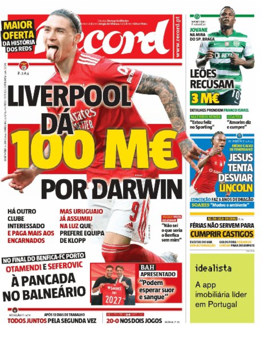 O Jogo - Today's Cover