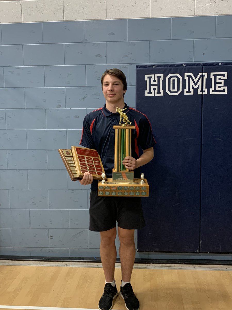 It was awards night for the Miller Marauders. My son Ryan Makowsky received 3 awards including top male athlete of the year!