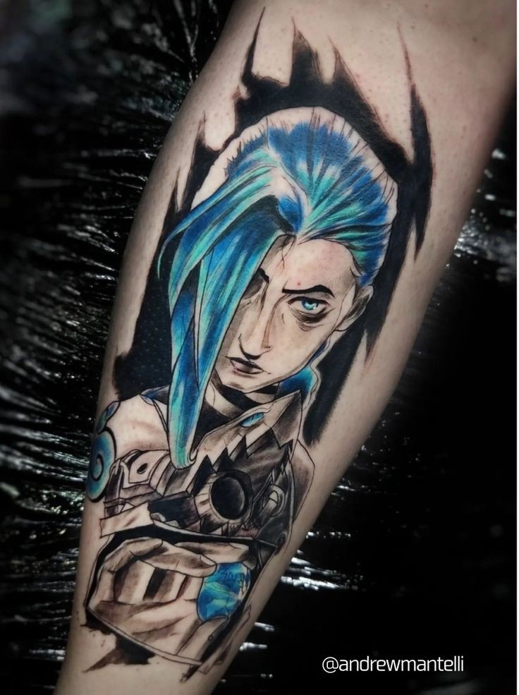 andrewziim's tweet photo. #jinxtattoo #arcanetattoo #jinx #arcane https://t.co/QgLIU5Z62J