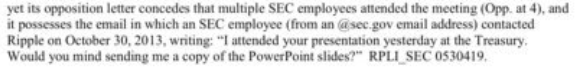 RippleArchive's tweet photo. 🚨🤯BREAKING🤯🚨

A LEAKED EMAIL OBTAINED BY RIPPLE PROVES THE SEC MET WITH RIPPLE BACK IN 2013! 

THE SEC KNEW ABOUT XRP SINCE 2013 AND DID NOT TELL RIPPLE ONCE IT COULD BE A SECURITY!

#XRP #Ripple #SEC #relistXRP https://t.co/WwAmPuz1zs