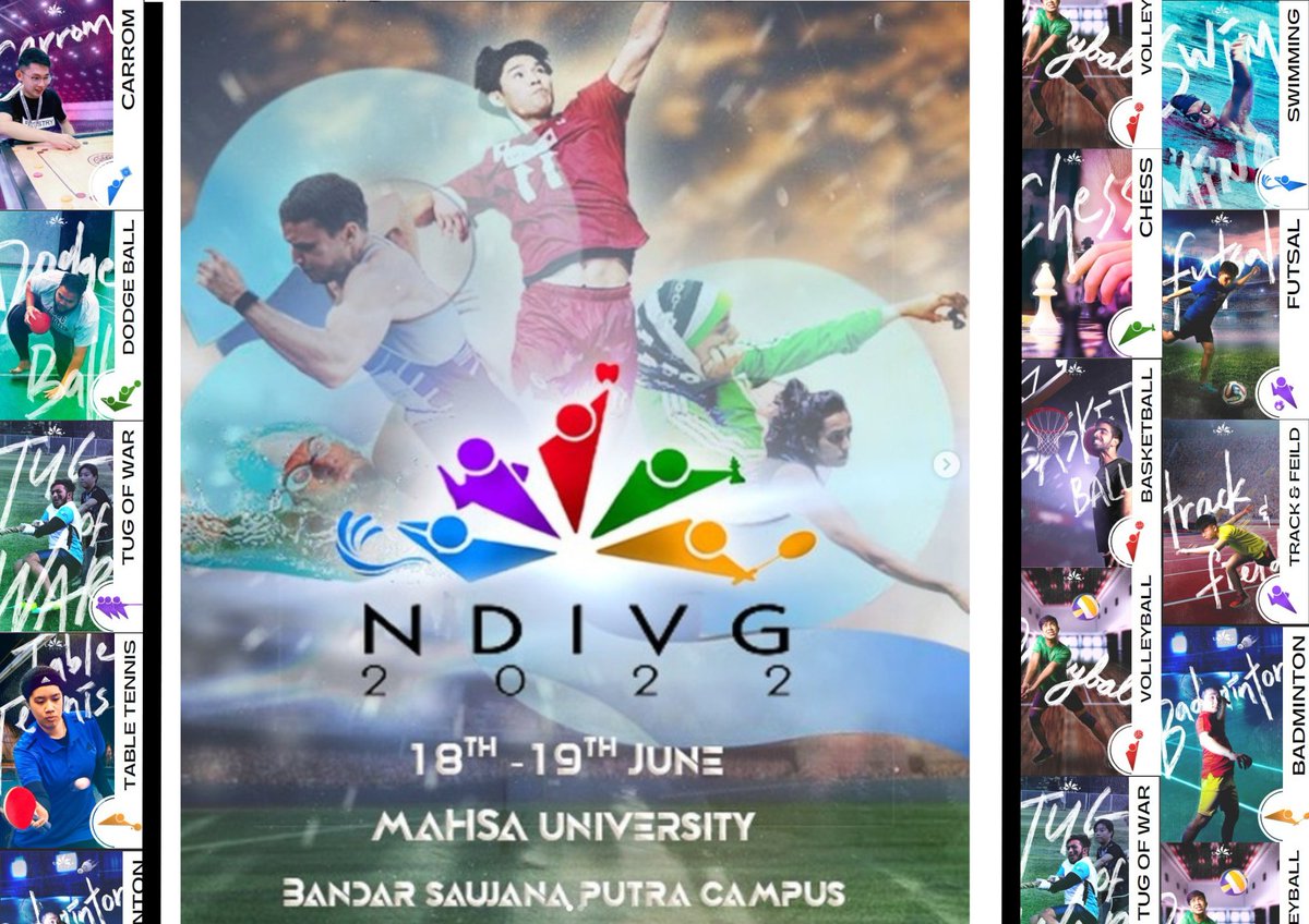 Proud to announce the hosting of the National Dental Intervarsity Games 2022 in collaboration with the Malaysian Dental Students' Association (MDSA). Join us to witness the best of the best in Malaysia, only at MAHSA University! #NDVIG2022 #mahsa #Bemore