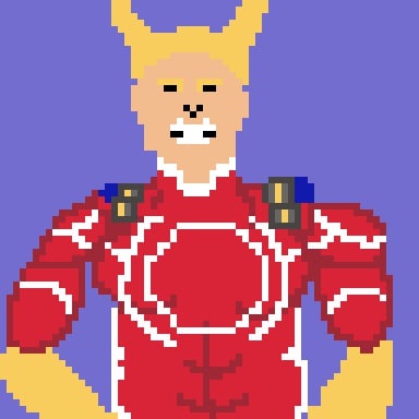 inaspired's tweet photo. Hero #pixelart #pixel_dailies @Pixel_Dailies https://t.co/ZkgDVh1M9E
