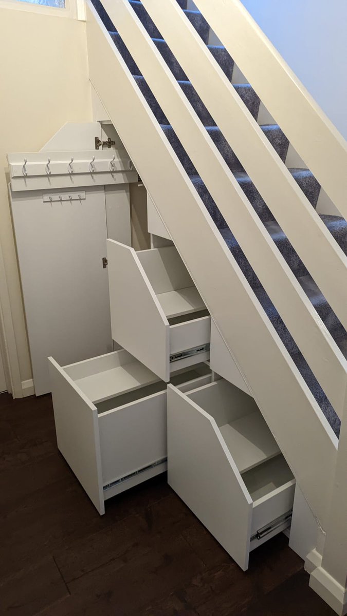 StairsStorage's tweet photo. https://t.co/HlvPyPY3Lg #shoedrawers #storagedrawers #tallboy #cupboard #coatrails #keyholder #benfleet #essex #essexmums #essexcounty #understairsstorage #storage #stairs #stairsstorage #understairstorage #bespoke #understairs #madetomeasure #storagesolutions #storageideas https://t.co/AAJDjkAmjj