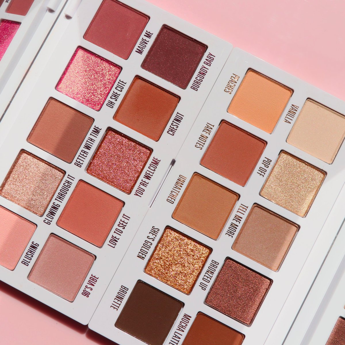 kyliecosmetics's tweet photo. which shades are you vibing with tonight? bronze or mauve? 🤎💗 https://t.co/xvPJkGCfN1