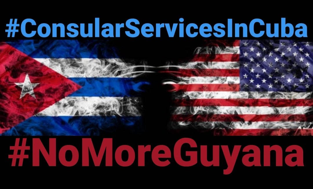 <a href="/SolisAnnouncer/">Indira Solis</a> <a href="/StateDept/">Department of State</a> <a href="/USEmbCuba/">Embajada de los Estados Unidos en Cuba</a> <a href="/POTUS/">President Donald J. Trump</a> <a href="/VP/">Vice President JD Vance</a> <a href="/AliMayorkas/">Alejandro Mayorkas</a> <a href="/WHAAsstSecty/">Bureau of Western Hemisphere Affairs</a> <a href="/Cartajuanero/">Juan S. Gonzalez</a> <a href="/USCIS/">USCIS</a> #ConsularServicesInCuba 🇨🇺🇨🇺
For All Categories #NoMoreGuyana 
#SummitAmericas <a href="/FLOTUS/">First Lady Melania Trump</a> <a href="/VP/">Vice President JD Vance</a>