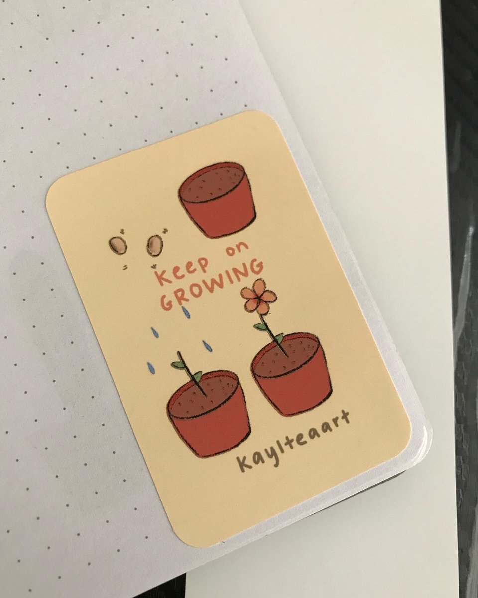 kaylteaart's tweet photo. Keep On Growing sticker
$5 excl shipping! DM to purchase https://t.co/ocnsbOdg0w