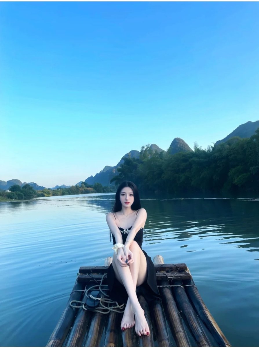 桂林山水甲天下～美如画，是人美还是山水～