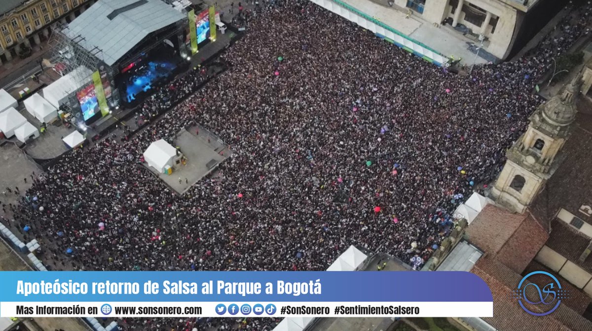 Son_Sonero's tweet photo. Apoteósico retorno de Salsa al Parque a Bogotá. Link: https://t.co/9QsgjaZ4h3
.
#SonSonero #SentimientoSalsero #TodosSomosSalsa #SuachaPuraSalsa
🎧 https://t.co/g7HBem9LAg
🌐 Web 📻 Radio 📺 T.V 🛍️ Tienda 🥃 Bar https://t.co/mpAoq2UC4O