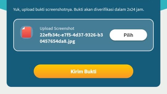 ruangguru's tweet image. 5⃣Klik &quot;ikuti secara gratis&quot; &amp;amp; upload bukti screenshot sudah follow Twitter @ruangguru.

6⃣Tunggu 2x24 jam untuk verifikasi data.

Selamat mengerjakan! Good luck! #TryoutUMGRATIS #TryoutUjianMandiri #TryoutSIMAKUI