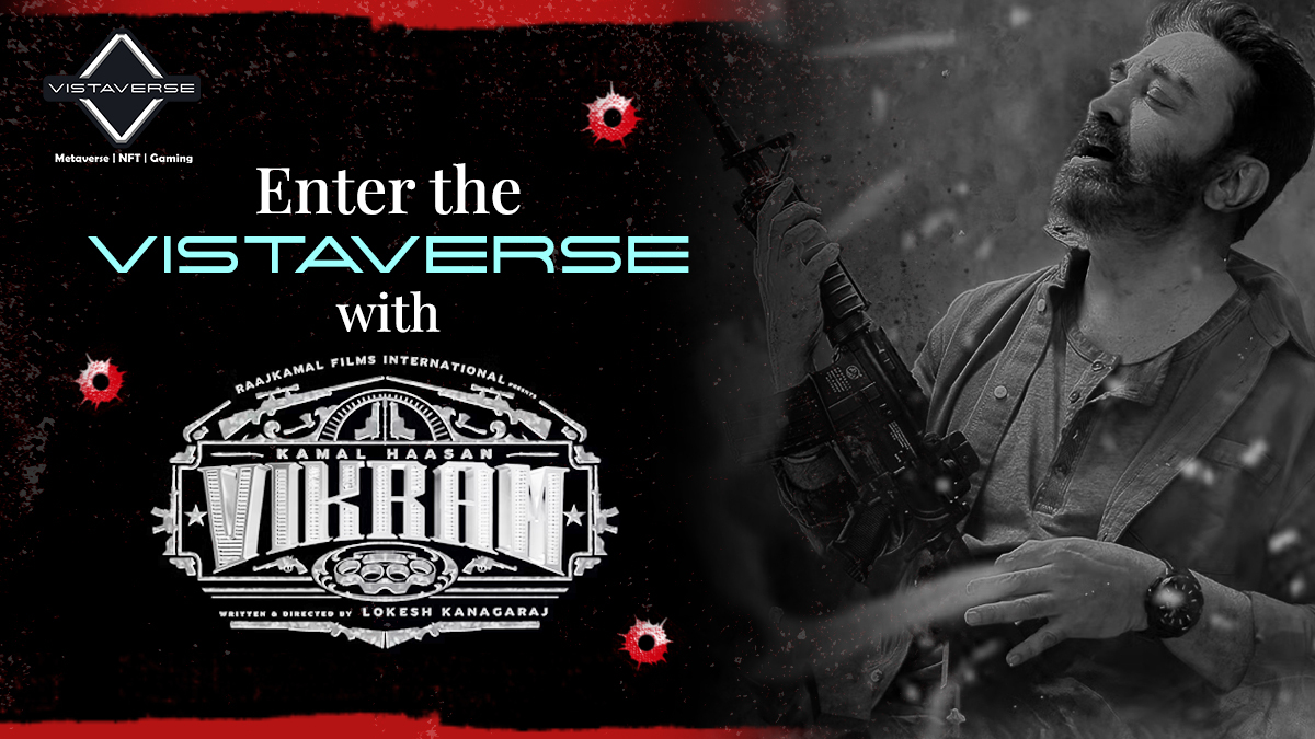 Sometimes after watching a movie, we wish to be a part of it😍
Well, for #Vikram, your dream might have just come true🤩
Get your #VikramNFT and enter the action-packed #VikramWorld now😉:  vikram.vistaverse.io 

#VikramRoaringSuccess #VikramHitlist #KamalHaasan  #Ulaganayagan
