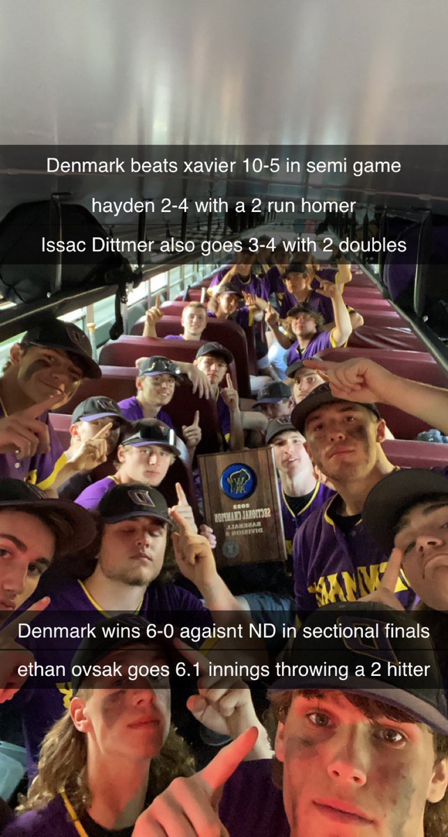 WIBallCentral's tweet photo. Guess who’s back? Denmark is heading back to state, looking to defend last year’s state title in Division 2. https://t.co/jvmjRuPiVZ