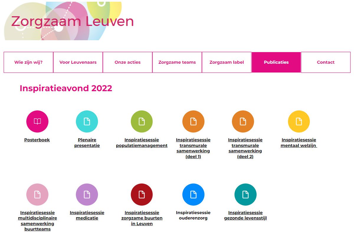 Gisteren kregen onze nieuwsbrief abonnees hem al als eerste te zien, maar vanaf heden vind je hem ook terug op onze website: het enige echte poster- en presentatieboek van onze inspiratieavond 🥳 
zorgzaamleuven.be/publicaties

#inspiratieavondZZL2022