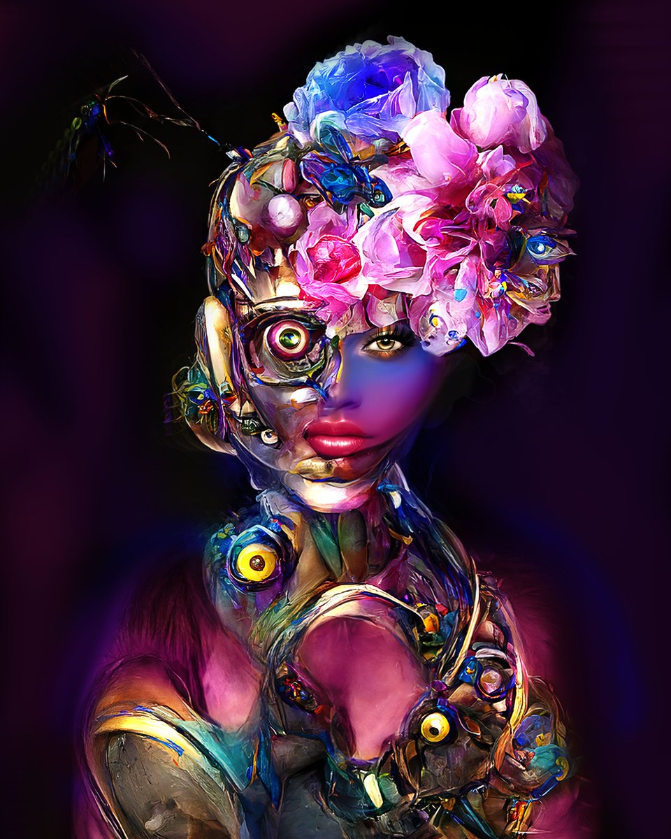 GM, my dear #NFTCommunity‼️😘Special addition to my collection 🔥Robi. She was created for the fanart contest from <a href="/avril15NFT/">avril15 is probably a cult, right?</a>💔
💜💙💛❤️ <a href="/opensea/">OpenSea</a> ⬇️
opensea.io/assets/matic/0…

▶️#JuliStararts
#avril15fanart
#avril15
#OGCollective
#Benjaminbitcoin