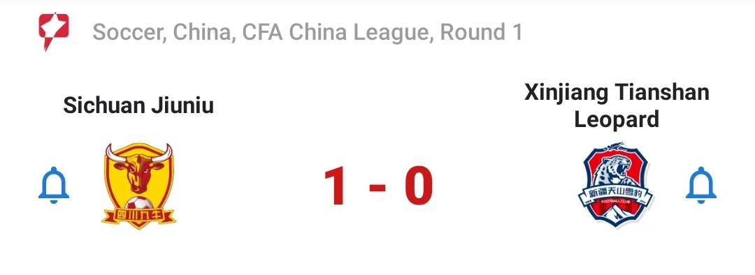 #INPLAY #CHALLENGE 10€ - 100€ #BET 2

Sichuan Jiuniu - Xinjiang Tianshan Leopard

Over 2.5 Goals

@ 2.20

21.00€ = 46.20€