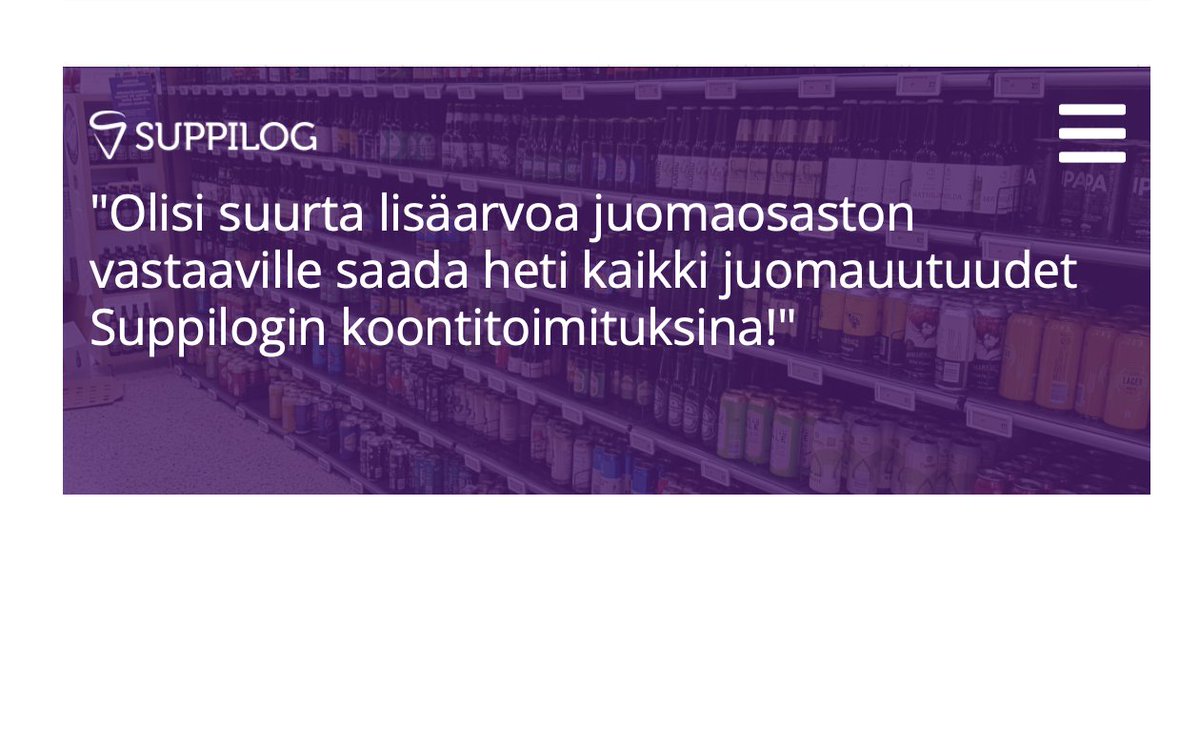 Uusin Suppiblog -postaus on julkaistu. Tällä kertaa aiheena #Kkauppa juomaosaston vastaavan ajatuksia suoratoimittaajien tilaus-toimitus-laskutus -ketjusta. Mitä mielipiteitä ammattiostajan ajatukset herättävät? #kauppa #koontitoimitus #Suppiblog shorturl.at/tQSTW