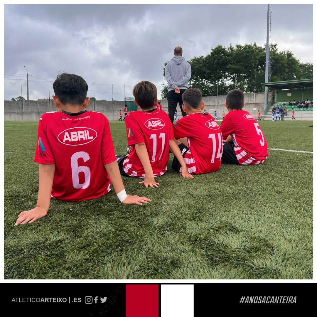 AtlArteixo's tweet photo. 📸 | #CanteiraAtleticoArteixo 
🗓️ 4 Xuño 
#AlevínA
#Biberons 
#PrebenxamínA https://t.co/IlV4gvoDbg