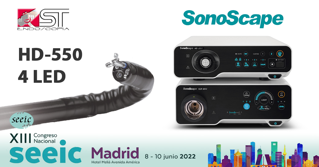 SEEIC_Spain's tweet photo. Thanks for the mention! STEndoscopia: ¡Hoy comienza el congreso de la @SEEIC_Spain! Y en él no podía faltar nuestro Sistema de Endoscopia #HD550 #4LED de @SonoscapeGlobal y los Endoscopios de la #Serie550.
¡Compruébalo en nuestro #Stand23!
ℹ️ … https://t.co/7sxAdoe75j