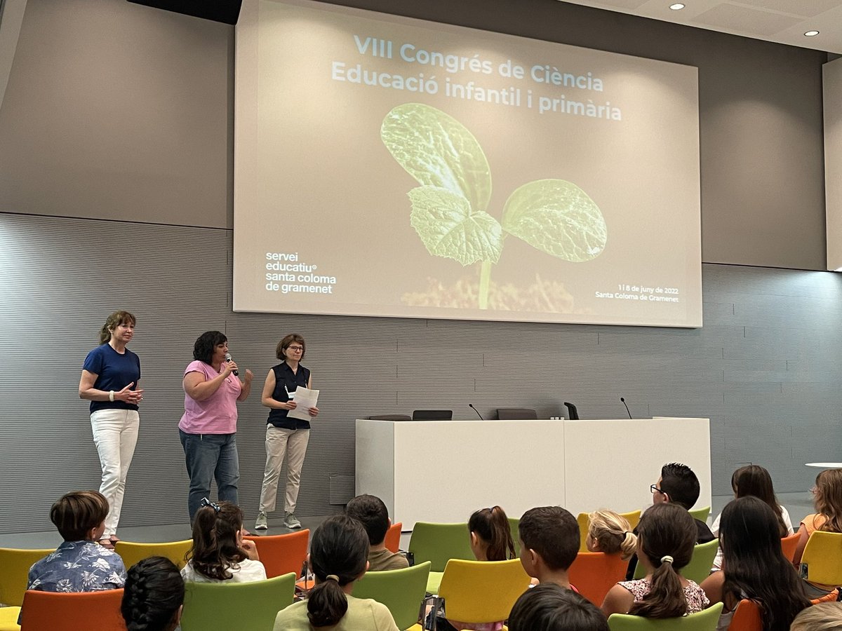 Avui té lloc la 2a sessió del VIII Congrés de Ciència amb la participació de l’alumnat de les escoles: Singuerlin, Les Neus, Primavera i Santa Coloma