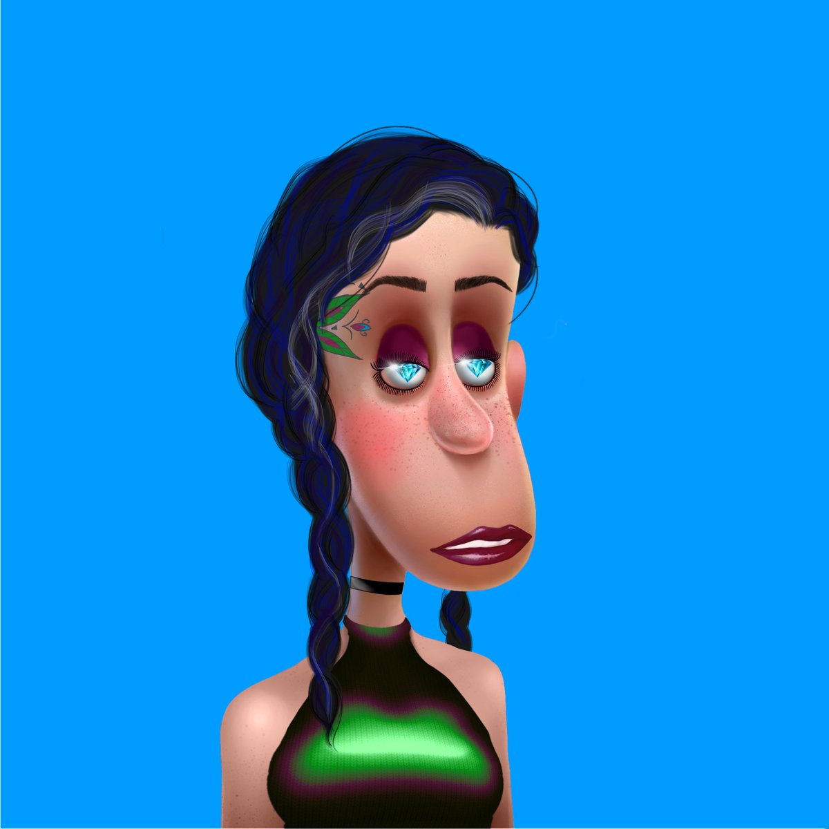 brecky_eth's tweet photo. I created a new derivative of my CCC TOKER. What do you think? Betty is the derivative. #NFTs #nftart #derivatives #ccctoker #wastccc @Axle360 @jurassicark_eth @lamar_kf @Cannabinnovati1 https://t.co/ccr3H9Q6uT
