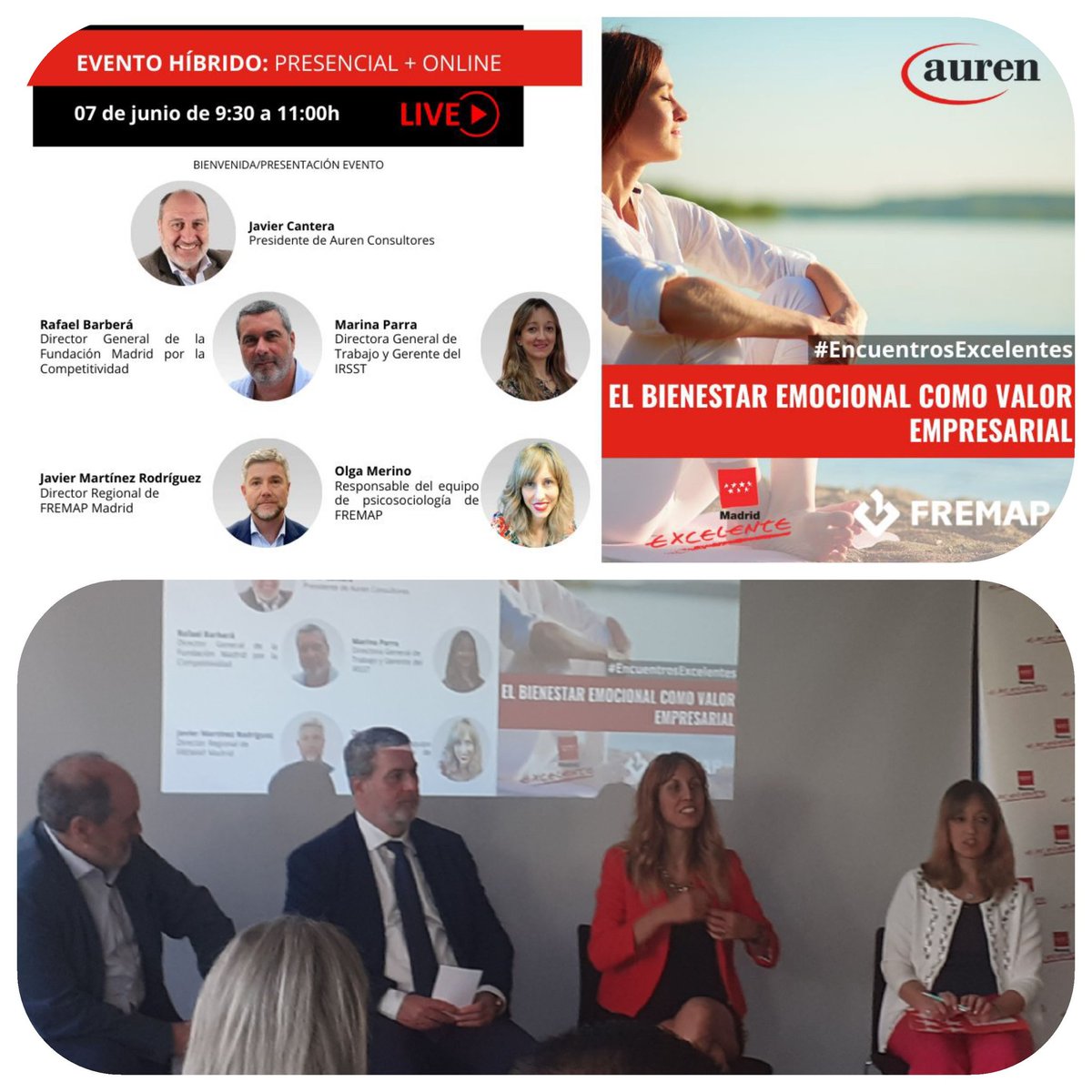 CarlosRAdeva's tweet photo. Ayer  evento organizado por @Auren_Spain sobre 'Bienestar Emocional como valor empresarial"  Un placer escuchar a #JavierCantera para mi un referente desde mis inicios profesionales, siempre luchando por #Bienestar de personas y empresas. Sigamos concienciando sobre #SaludMental https://t.co/5O3mq4Xqsf