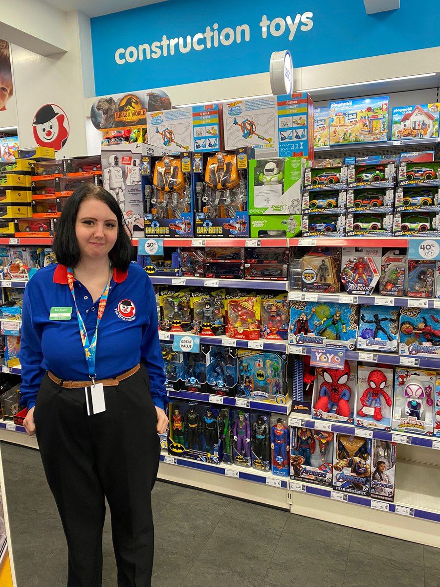 Saskia loved her first day at work experience with @EntertainerToys!!! She enjoyed sorting stock and using the labelling machine!! Doesn't Saskia look the part! #workexperience #supportedinternship #mencap