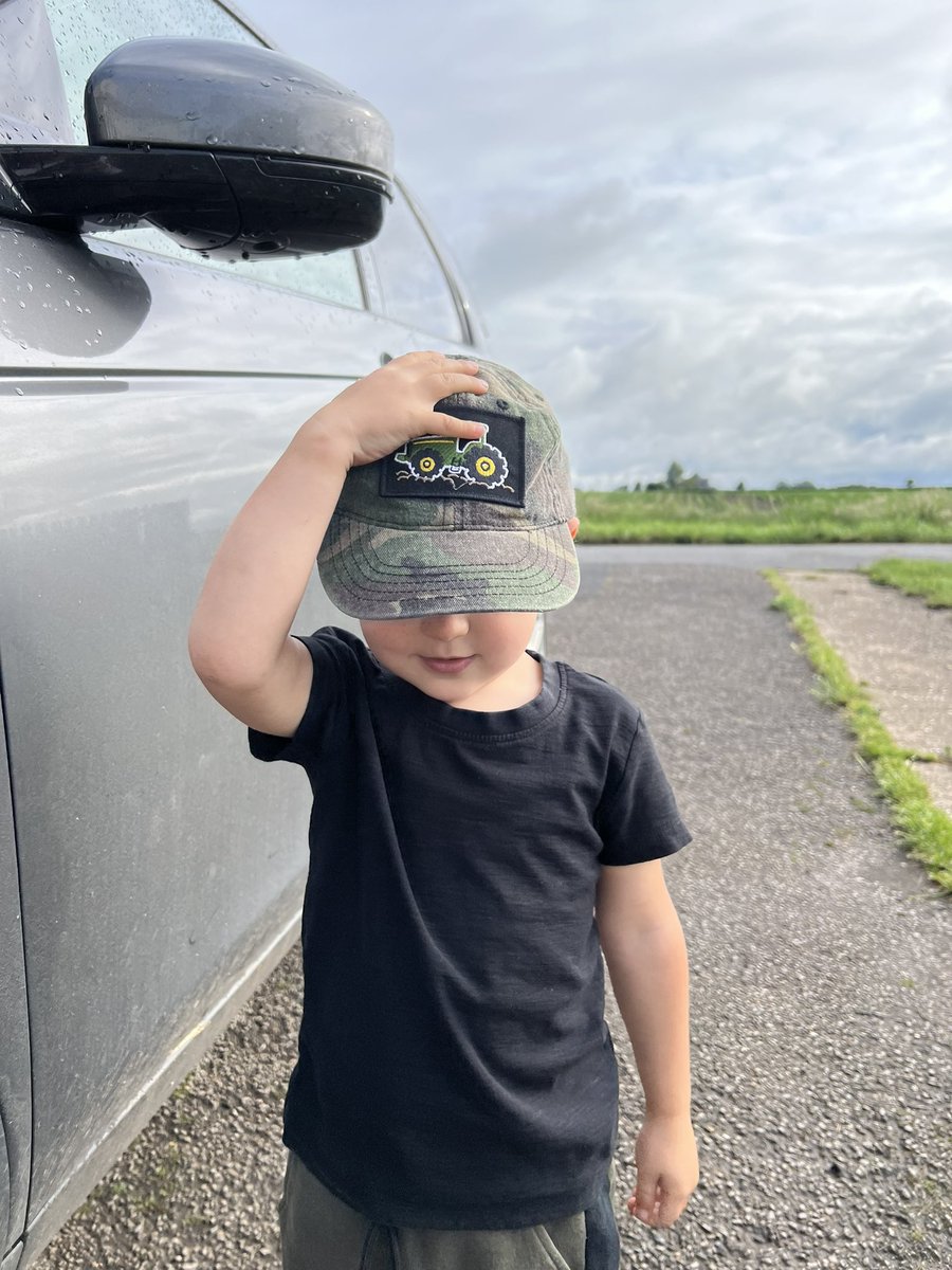 sjbridgman's tweet photo. When your farming mad toddler dresses for Cereals then finds out heβs going to nursery instead! Looking forward to seeing what @CerealsEvent has to offer this year! #agriculture #arablefarmer #farmerswife https://t.co/1BTJHDrKy5