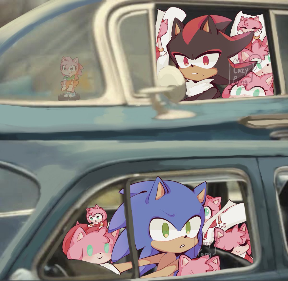 LazyP_z's tweet photo. Simps🤨 #Sonamy #Shadamy #sonic #shadow #AmyRose https://t.co/Glunlr6pik
