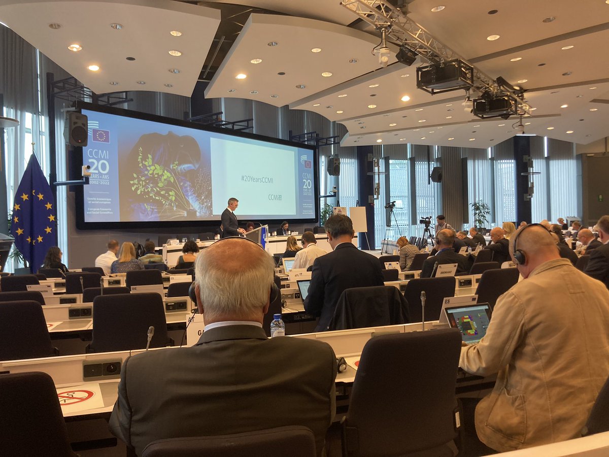 ER_Korhola's tweet photo. CCMI of the European Economic and Social Committee celebrates past 20 years as a consultative committee of industrial change. The constant technological change keeps us not just busy but significant to Europe. #CCMI20years https://t.co/ekkh5KdzEr