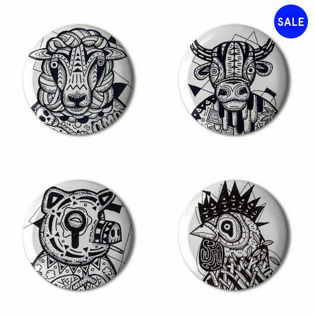 stereohype's tweet photo. Algorithm says Bull! One of our previous design competition winners. ❤️ @stereohype #button #badge of the day 1039/1713 by @wong_ting_fung 🎈🐿 https://t.co/Cdi6Ap3lIX  #STBBOTD 
—
For orders of £5+ /// Add one separate extra button badge of choice to your order and get this … https://t.co/5g6OaUXGS2