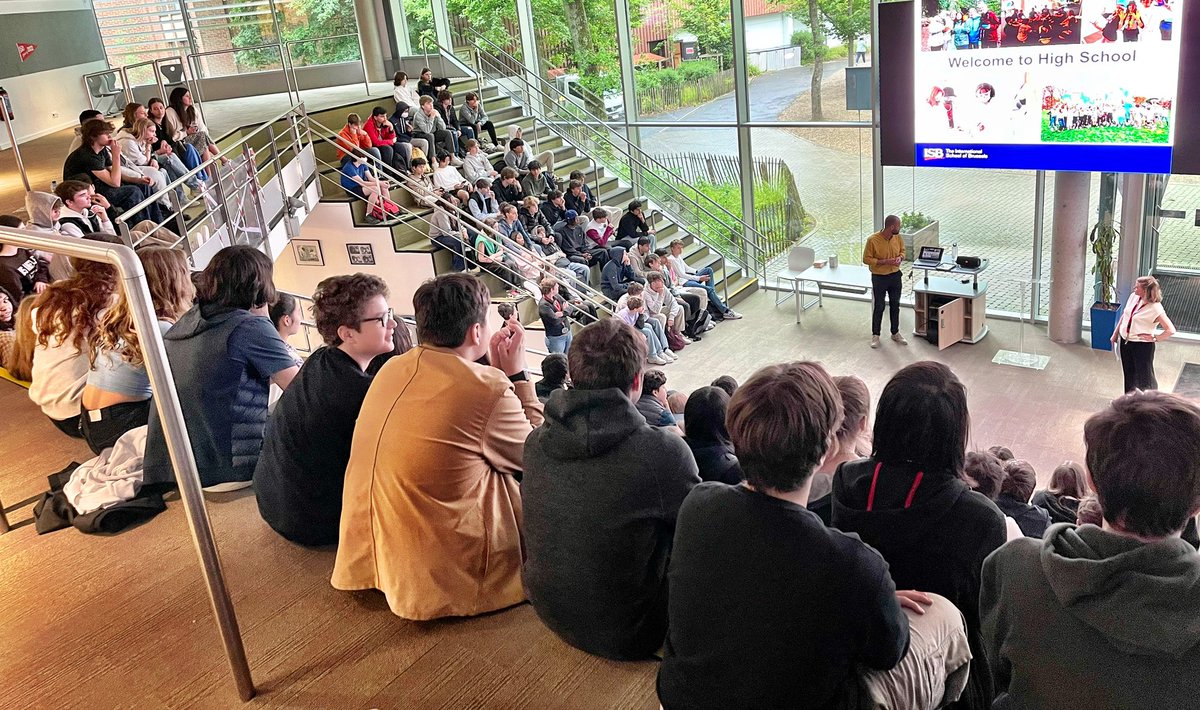 Grade 9 HS Transition Day. The latest chapter in this process! <a href="/IntSchBrussels/">ISB</a>