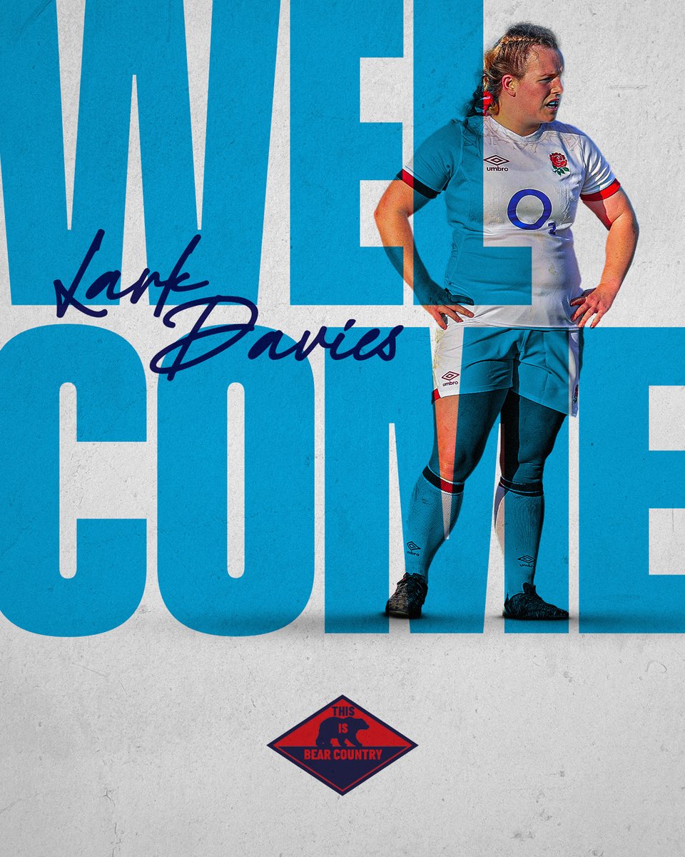 BristolBearsW's tweet photo. 🌹 @EnglandRugby international
🧮 Leading @Premier15s try scorer
🎯 Set-piece master

@LarkDavies is heading to 𝗕𝗲𝗮𝗿 𝗖𝗼𝘂𝗻𝘁𝗿𝘆 🐻 https://t.co/qfHJzjs9Bl
