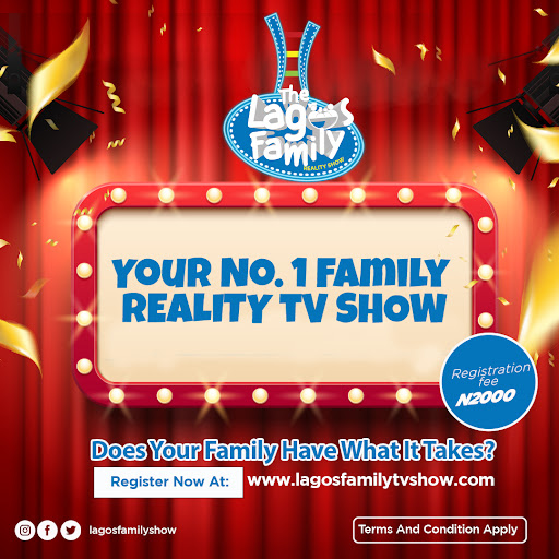 lagosfamilyshow's tweet photo. Does your family have the drama and creativity to be the next celebrity family?
Finally! You can win against all odds.
To register, visit https://t.co/wM2Js5BlZb
#lagosfamilyshow #lagosfamily #ourtribeourvibe #9jafamily https://t.co/wYyGqtnpVU